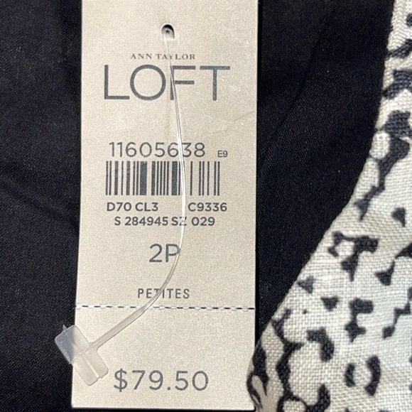 LOFT Snakeskin Print Midi Dress with Red‎ Accent - Picture 4 of 5